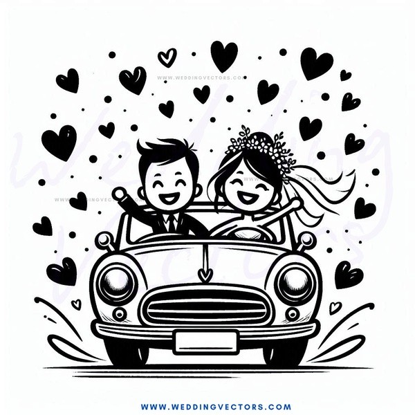 a happy couple in love
