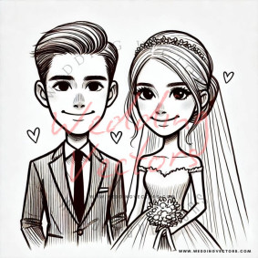 love wedding vectors 1990