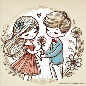 love wedding vectors 80