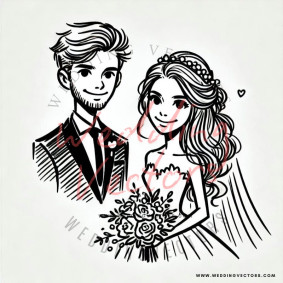 love wedding vectors 854
