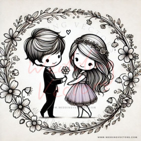 love wedding vectors 11440