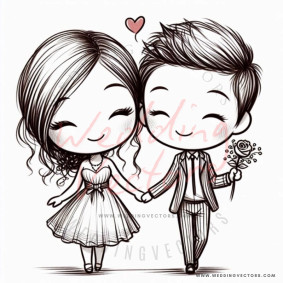 love wedding vectors 6006