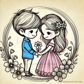 love wedding vectors 6028