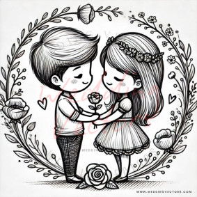 love wedding vectors 6031