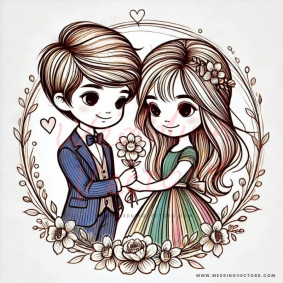 love wedding vectors 6032