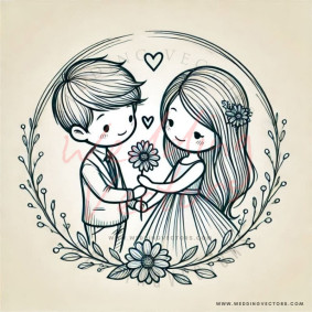love wedding vectors 6037
