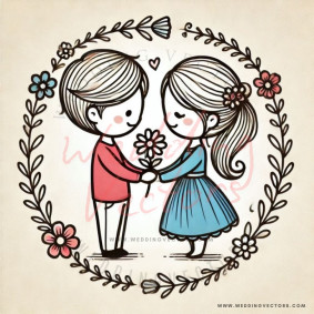 love wedding vectors 6059