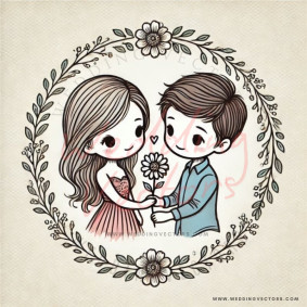 love wedding vectors 6169