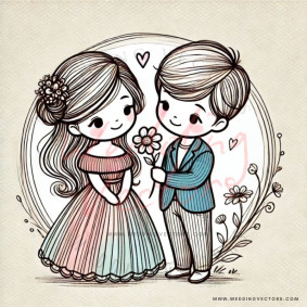 love wedding vectors 6171