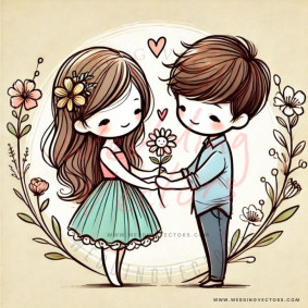 love wedding vectors 6172