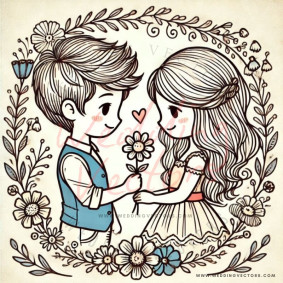 love wedding vectors 6174