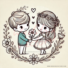 love wedding vectors 6182
