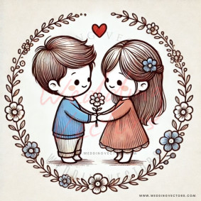 love wedding vectors 6187
