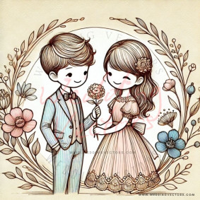 love wedding vectors 6193