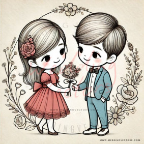 love wedding vectors 6200
