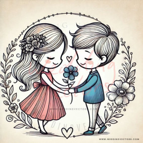 love wedding vectors 6212