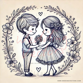 love wedding vectors 6242