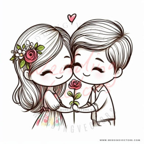 love wedding vectors 6327