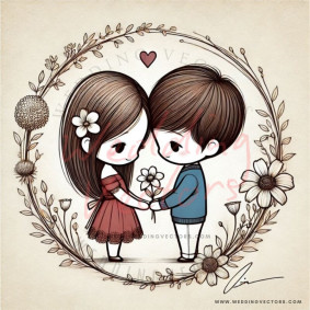 love wedding vectors 6344