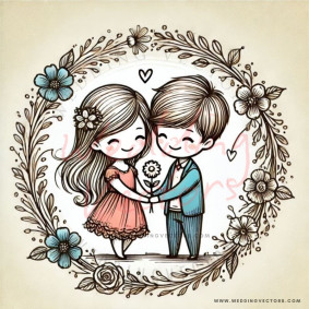love wedding vectors 6348