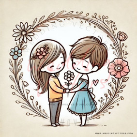 love wedding vectors 6349