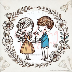 love wedding vectors 6356