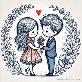 love wedding vectors 6371