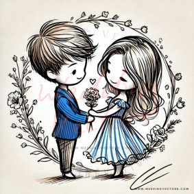 love wedding vectors 6372