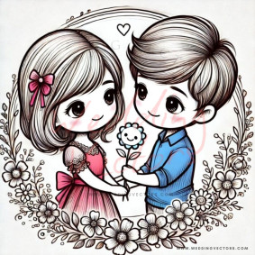 love wedding vectors 6376