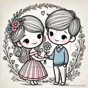 love wedding vectors 6377