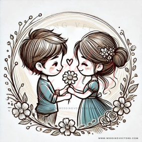 love wedding vectors 6379