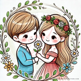 love wedding vectors 6380