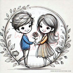 love wedding vectors 6391
