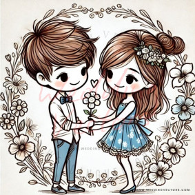 love wedding vectors 6392