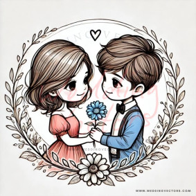 love wedding vectors 6393