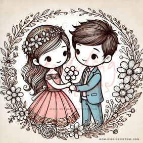 love wedding vectors 6394