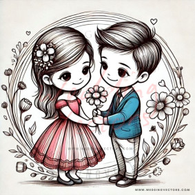 love wedding vectors 6406