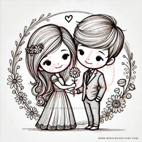 love wedding vectors 6407
