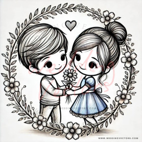 love wedding vectors 6408