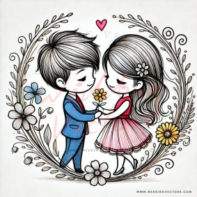 love wedding vectors 6413