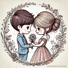 love wedding vectors 6415