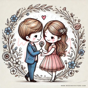 love wedding vectors 6416