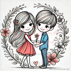 love wedding vectors 6418