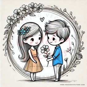 love wedding vectors 6426