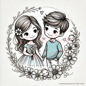 love wedding vectors 6431