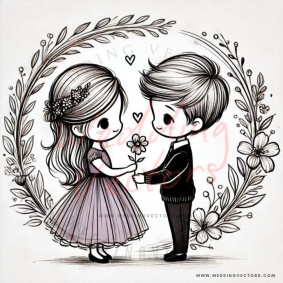 love wedding vectors 6438