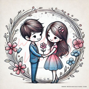 love wedding vectors 6443