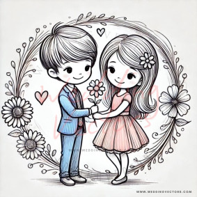love wedding vectors 6448