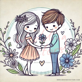 love wedding vectors 6454