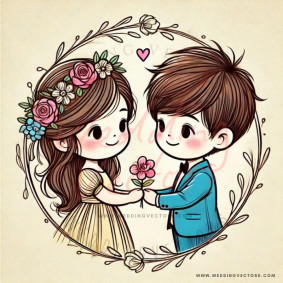 love wedding vectors 6456